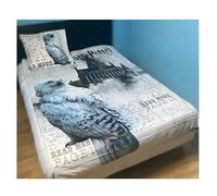 Parure de Couette Harry Potter - 1 Housse de Couette 140x200 + 1 taie 63x63cm (Parure de lit Harry Potter - M) (Harry Potter Duvet Set - E, 140 x 200 cm | 63 x 63 cm)