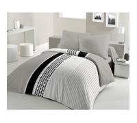 Parure de couette - HOME LINGE PASSION - MIMOSA - Microfibre peau de pêche - 240x260 + 2x63x63 - Fermeture zip