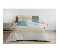 Parure de couette - HOME LINGE PASSION - Nat Miel - 3 Pcs - 220 x 240 - 100% Coton 57 Fils