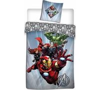 Parure de couette - HOMEROKK - Avengers - 140x200 cm - 100% Polyester - Blanc