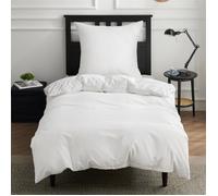 Parure de couette - Housse de couette et Taies d’oreiller - Bedsure - Blanc brume - 135x200cm - 100% Coton - Lot de 2 pièces