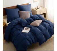 Parure de couette - Housse de couette et Taies d’oreiller - Bedsure - Bleu calme - 135x200cm - Lot de 2 pièces - Brossage