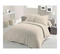 Parure De Couette Lovely Home - 220x240 Cm - 100% Coton - Beige Ivoire