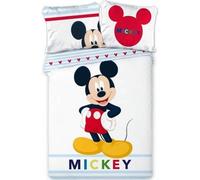 Parure de couette - Mickey Disney - 140x200 + taie + drap housse - Noir - 100% Polyester - Classique