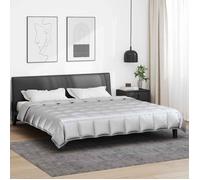 Parure de couette - VIDAXL - 200 x 200 cm - Matelassé - Argenté - Microfibre/Satin