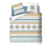 Parure de Drap 1 place - UMBERTO RAVELLI - Floral Royal - 100% Microfibres - Drap housse 90x190 - Drap plat 180x290