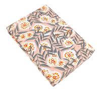Parure de drap 240x300 cm 65x65 flanelle LILY gris orange 3 pièces