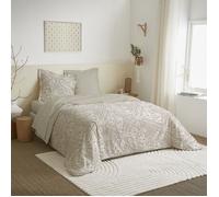 Parure de draps 4 pièces - MATIN CALIN - Cachemire naturel - 100% Coton - 57 Fils/cm² - Hypoallergénique