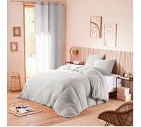 Parure de draps 4 pièces ""Noah"" Gaze de Coton pour lit 2 Places 140 cm - 140x190 - Noah Perle
