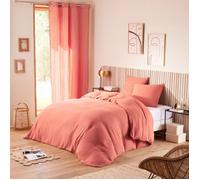 Parure de draps 4 pièces ""Noah"" Gaze de Coton pour lit 2 Places 160 cm - 160x200 - Noah Blush