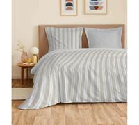 Parure de draps 4 pièces "Vanessa" pour lit 140 x 190 cm Florence Naturel