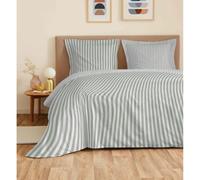Parure de draps 4 pièces "Vanessa" pour lit 160 x 200 cm "Grande largeur" Palerme Eucalyptu