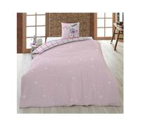 Parure de lit 140x200 cm - AYMAX - Lilo & Stitch - Réversible - Rose - Enfant