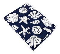 Parure de lit 140x200 cm coton CAPRI Bleu 2 pièces