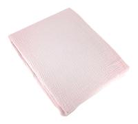 Parure de lit 140x200 cm double gaze de coton GAZGAZ rose 2 pièces