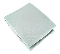 Parure de lit 140x200 cm double gaze de coton GAZGAZ vert amande 2 pièces