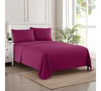 Parure de lit 1800 Supreme Collection Extra Douce avec Poche Profonde, élastique Complet et Sangles d'angle sécurisées intégrées pour lit Double, Baie