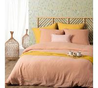 Atmosphera - Parure de lit - Gaze de Coton - Rose - 260x240 cm