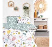 Parure de Lit 2 Personnes Today Sunshine, 220 x 240 cm, 100% Coton Imprimé, 63 x 63 cm Taies d'Oreiller