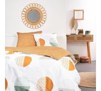 Parure de Lit 2 Personnes Today Sunshine, 260x240cm, Coton, Motifs Divers, 2 Taies d'Oreiller 63x63cm
