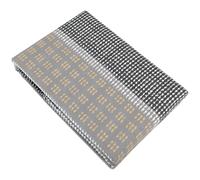 Parure de lit 2 pièces : housse 140x200 cm taie 65x65 cm 100% flanelle de coton JULES gris/jaune
