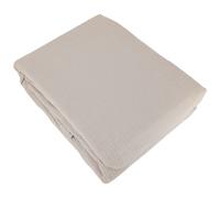 Parure de lit 240x220 cm double gaze de coton GAZGAZ beige Galet