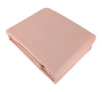 Parure de lit 240x220 cm double gaze de coton GAZGAZ rose Pêche
