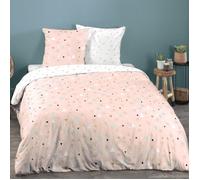 Parure de lit 260x240 cm coton ZEN Rose