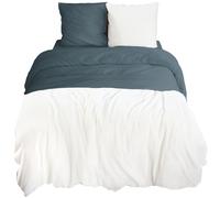 Parure de lit 3 pièces 260x240 cm microfibre et sherpa SHERPA Bleu