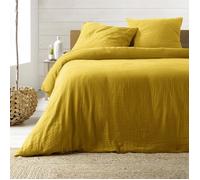 Parure de Lit 3 Pièces ""Angelia"" 240x220cm Jaune