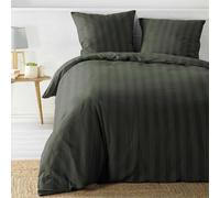 Parure de Lit 3 Pièces Cleo 240x220cm Vert Kaki
