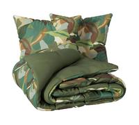 Atmosphera - Parure de lit 3 pièces Renata Percale de coton 240x220 cm Vert