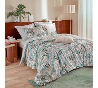 Parure de Lit 3 Pièces Végétal Marin 260x240cm Vert Céladon
