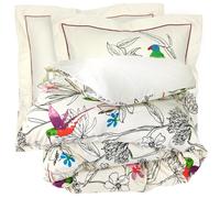 Parure de lit 300x240 cm 100% coton AMAZONIA ecru