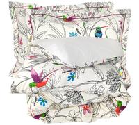 Parure de lit 300x240 cm 50x70 cm en 100% coton AMAZONIA ecru