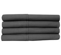 Parure de lit 4 pièces en Microfibre brossée Fine 1500 Supreme Collection avec Poche Profonde - 1 taie d'oreiller supplémentaire, lit Simple XL, Gris