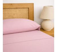 Parure de lit 90 x 200 cm en 100% coton, comprenant une housse de couette, un drap housse et une taie d'oreiller, de couleur violette