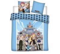 Aymax Parure de Lit Double Fairy Tail, Housse de Couette 240x220 cm + 2 Taies d'oreiller 63x63 cm, 3 Pièces, 100% Microfibre