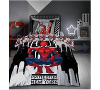 Parure de lit - AYMAX - Spiderman - 140x200 cm - Réversible 2 en 1 - Polycoton lavable