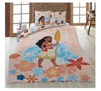 Aymax! Parure de lit Vaiana Disney – Housse réversible 140x200 + Taie 65x65 – 100% Coton Oeko-Tex