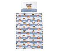 Parure De Lit Bébé Et Enfant En Coton 2 Pièces Pat Patrouille Bleu - Pat'patrouille 100X135 40X60
