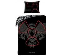Parure de lit - CALL OF DUTY - Housse de couette réversible - 140x200cm - 100% coton - Noir
