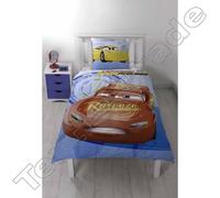 Parure de lit - Cars 3 - Housse de couette réversible - 100% coton - 1 place 140x200 cm
