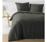 Parure de Lit 3 Pièces Cleo 240x220cm Vert Kaki