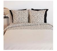 Parure de lit - CÔTÉ DÉCO - 240 x 260 cm - Réversible - 100% coton - Léopard beige