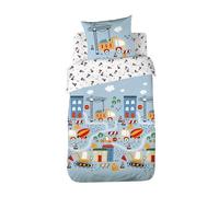 Parure de lit - COTE DECO - Camion et Tracteur - 100% Coton - 140x200cm - Réversible