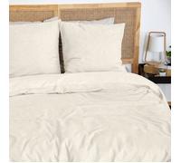 Parure de lit - COTE DECO - Housse de Couette 220x240 cm - 2 Taies 63x63 cm - Beige - Sensation Flanelle