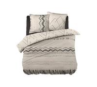 Parure de Lit Coton Motifs Ethniques Housse de Couette 240x220cm + 2 Taies d'Oreiller - BELEM -