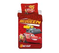 Parure de Lit Disney Cars Race Ready, Housse de Couette 2pcs 140x200 cm + Taie d'oreiller