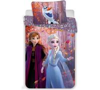 Jerry Fabrics Disney La Reine des Neiges 2 Parure de lit Housse de Couette 140 x 200 cm et sa taie 70 x 90 cm 100% Coton
